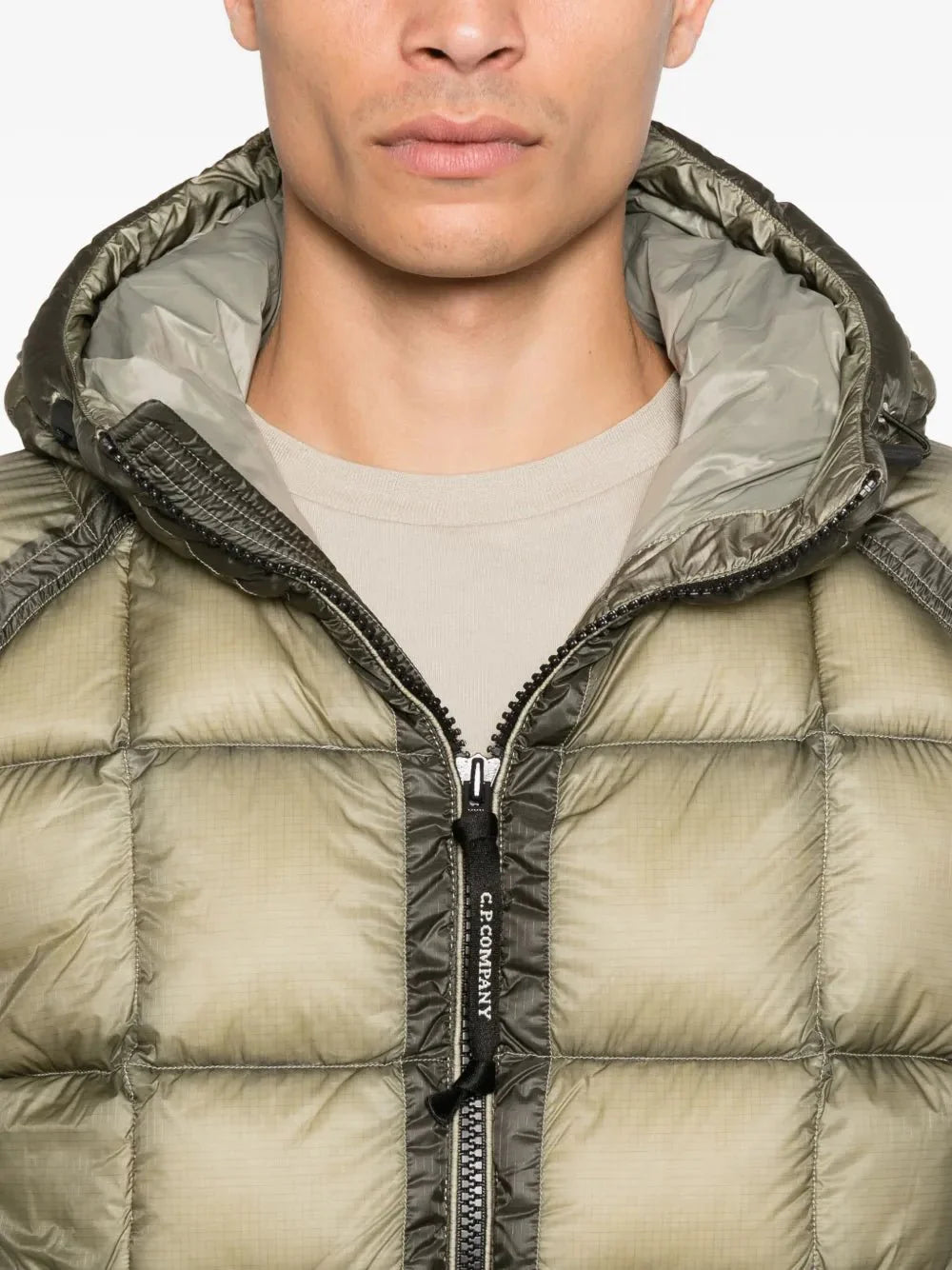 C.P. Lens-detail hooded jacket